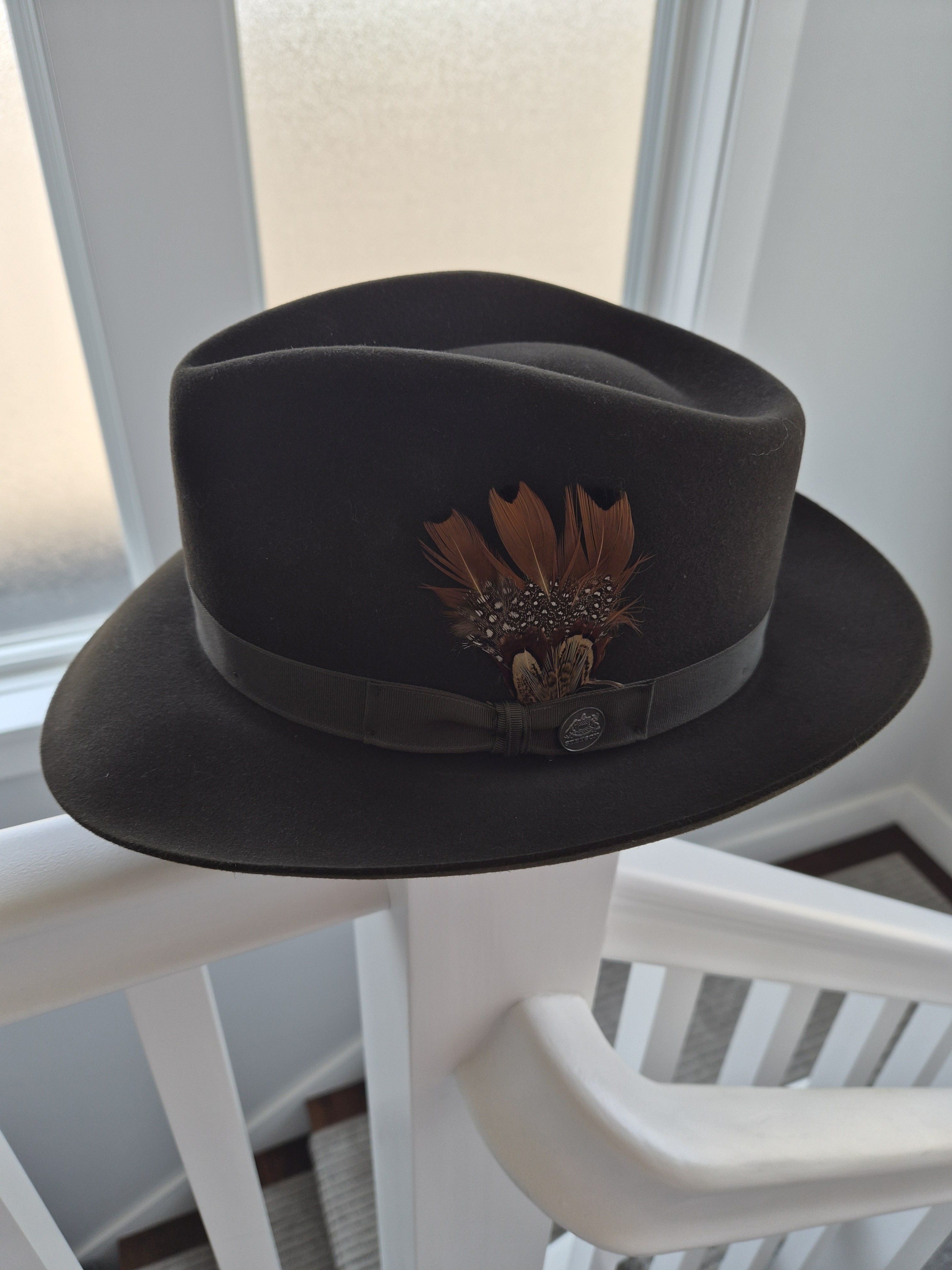 Stetson New Fedora "Playboy" Mink Felt Specially Edition Hats In The Belfry 7.5